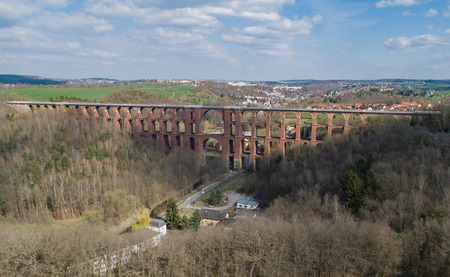 German Goeltzschtal bridge, is a railway bridge in Germanyの写真素材
