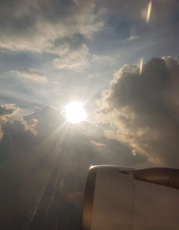 Approaching the Maldives with a view of the horizon
