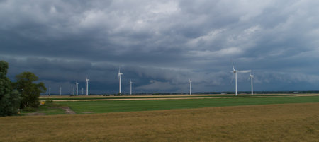 Roll cloud gathers to a storm in the sky
