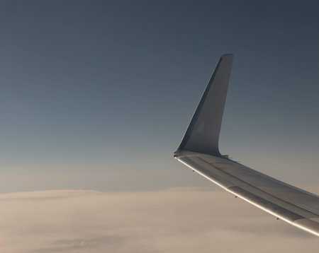 Aerial view from the airplane