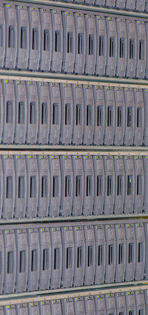 Backup Disks for a Blade Enclosure in the Data Center - Bladecenter Network in a Server Rack