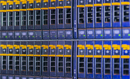 Backup Disks for a Blade Enclosure in the Data Center - Bladecenter Network in a Server Rack