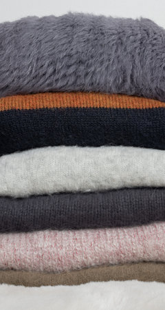 sweater made of alpaca, angora and mohair wool for the cold winter season