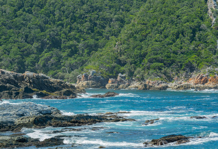 Indian Ocean and the coast at Tsitsikamma South Africa