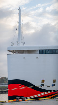 Hamburg, Germany - November 08, 2023: The AIDA Prima at the Cruise Center Steinwerder in the Port of Hamburgのeditorial素材