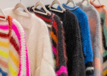 Cold fall and winter time is mohair sweater and mohair jacket season