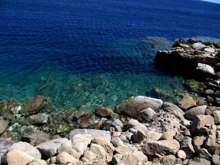 Egypt sea shore AbuGalum Red Sea Sinaiの写真素材