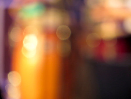 Blurred colorful abstract background in warm tonesの写真素材