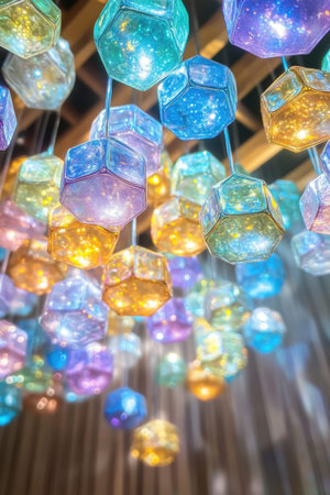 Bees in tiny disco outfits dance energetically under colorful lights in a lively beehive setting.の素材