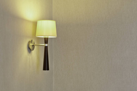 Light in the wallの写真素材