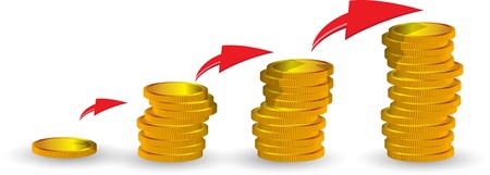 coins vectorのイラスト素材