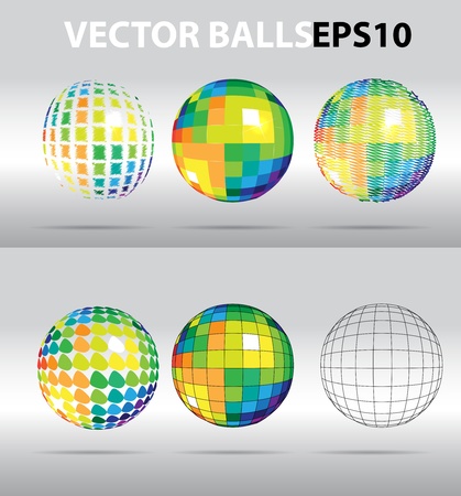 Vector color beautiful ballsのイラスト素材