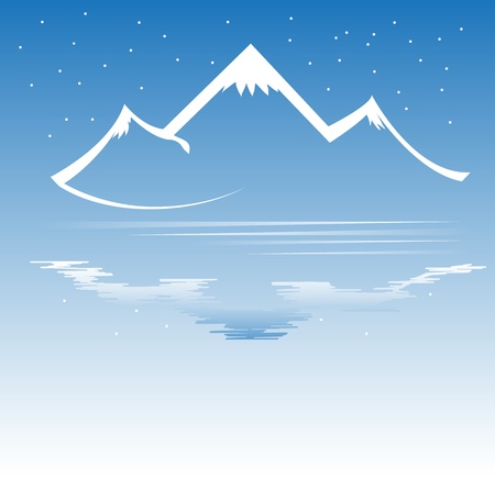 Mountain vector formatのイラスト素材