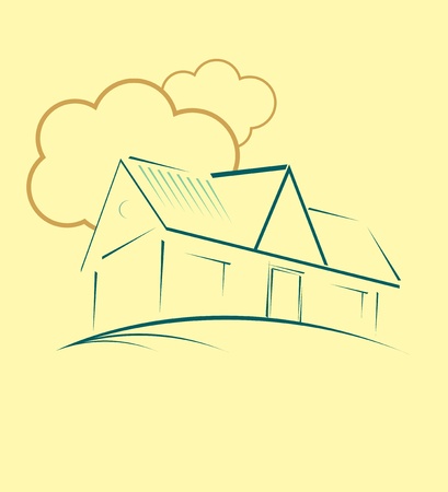 Real estate vector houseのイラスト素材