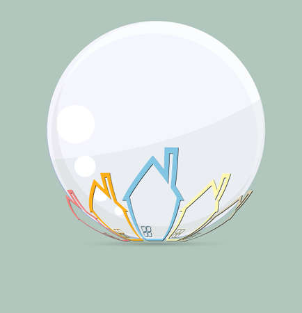 Abstract real estate vectorのイラスト素材