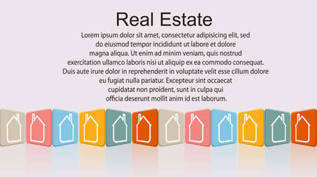 Abstract real estate vectorのイラスト素材