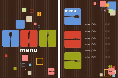 Restaurant menu designのイラスト素材