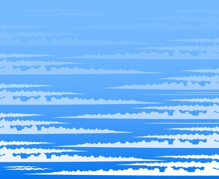 Cloud background vectorのイラスト素材