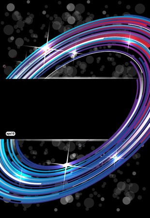 Abstract technology tree on dark のイラスト素材