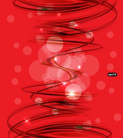 Abstract lines on red card vector backgroundのイラスト素材