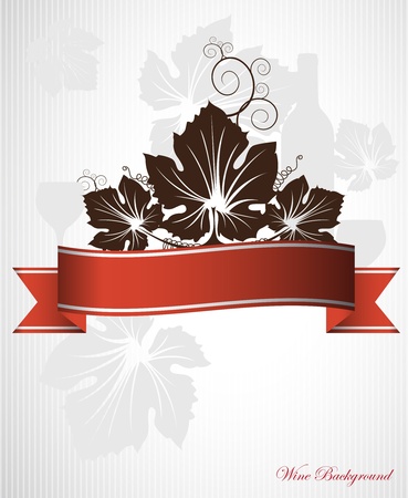 wine card designのイラスト素材