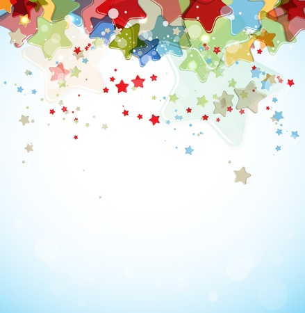 abstract color stars backgroundのイラスト素材