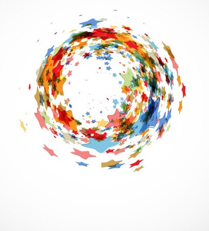 abstract light color stars backgroundのイラスト素材