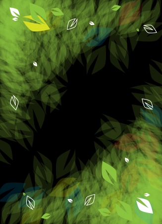 abstract futuristic stylized autumn fade leafage backgroundのイラスト素材