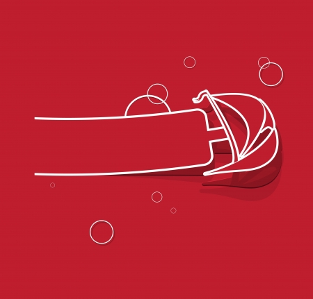 stylized commercial travel boat, overseas transport, commercial transportのイラスト素材