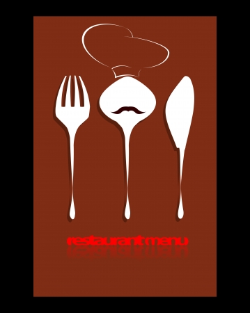 restaurant menu design のイラスト素材