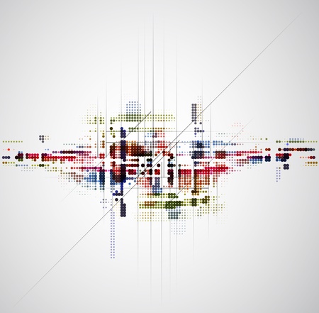 abstract color circle tecnology business backgroundのイラスト素材
