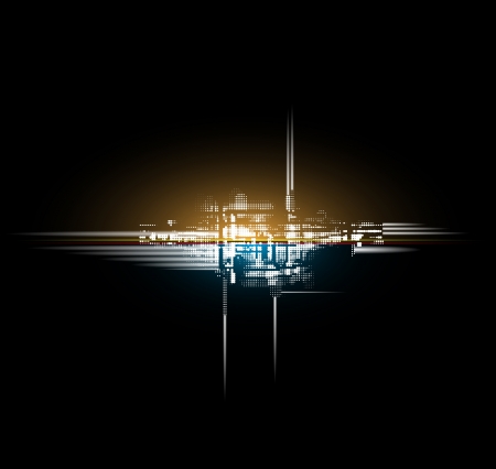 abstract space city tecnology backgroundのイラスト素材