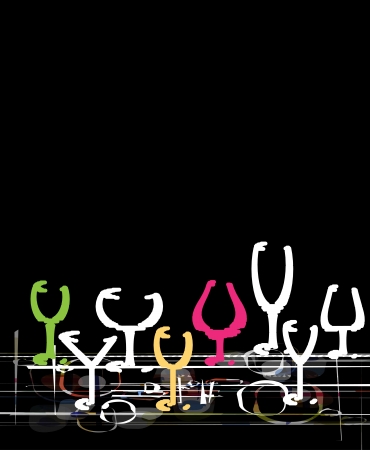 abstract drink background alcohol wine and coctailのイラスト素材