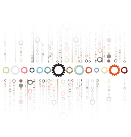 abstract futuristic gear technology business backgroundのイラスト素材