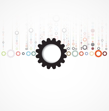 abstract futuristic gear technology business new backgroundのイラスト素材
