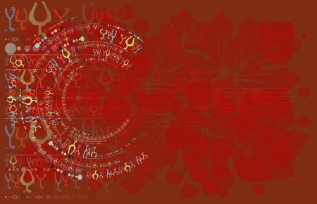 wine card banner background alcohol drink glassのイラスト素材