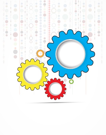 abstract futuristic color gear line technology business backgroundのイラスト素材