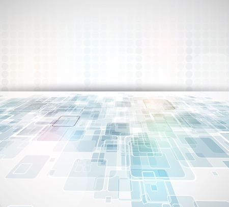 abstract light cube computer technology business backgroundのイラスト素材
