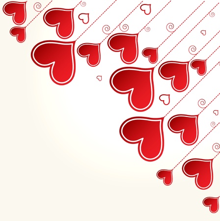 Love background with hearts valentine day cardのイラスト素材