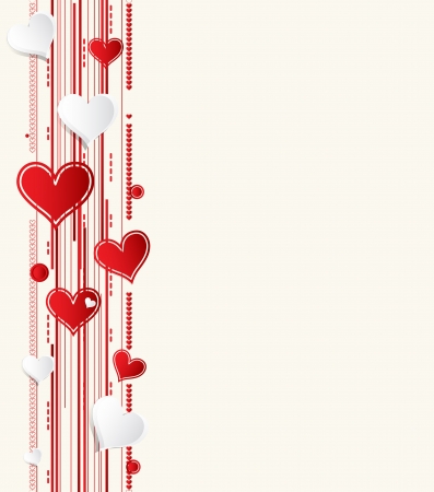 Love background with hearts valentine day cardのイラスト素材