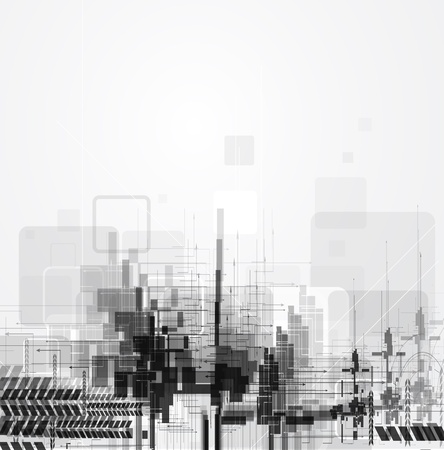 high tech  computer technology concept business backgroundのイラスト素材