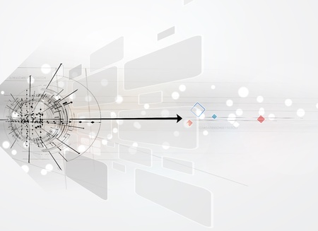 abstract concept nano round ray computer technology business bannerのイラスト素材