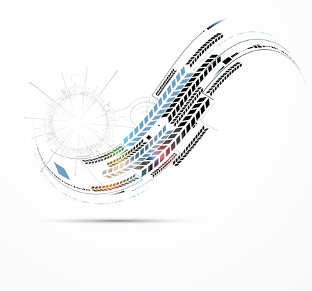abstract bright circuit computer line technology business backgroundのイラスト素材