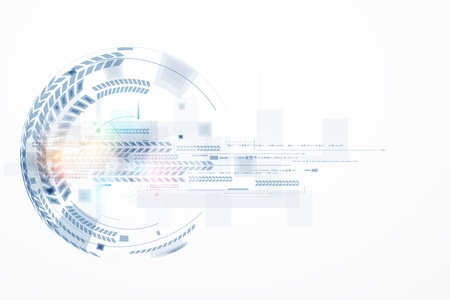 abstract bright circuit computer line technology business bannerのイラスト素材