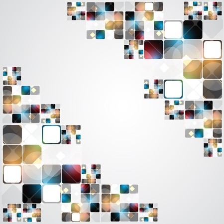 abstract structure circuit computer cube technology business backgroundのイラスト素材