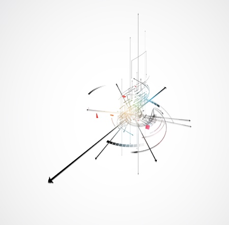 abstract global infinity computer  technology concept business backgroundのイラスト素材
