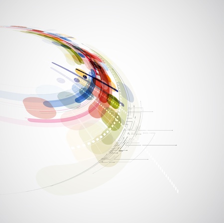science futuristic internet high computer technology business backgroundのイラスト素材