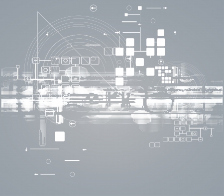 science futuristic internet high computer technology business backgroundのイラスト素材