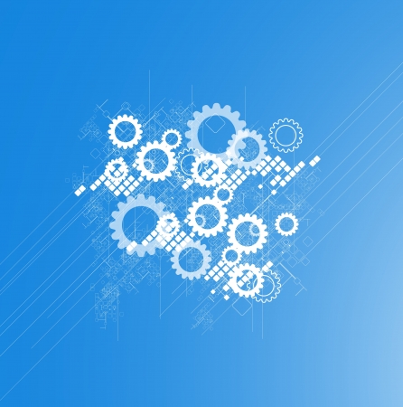 science futuristic retro high computer technology business backgroundのイラスト素材