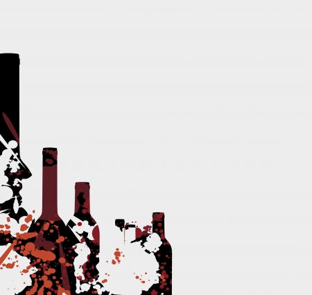 Wine menu card design with glass backgroundのイラスト素材